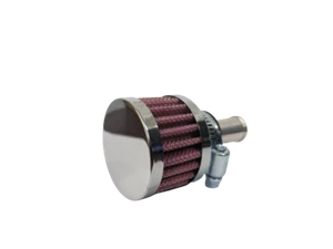 ENGINE BREATHER FILTER 13mm MALE SILVER TOP - LMA561/S - Picture 1 of 1