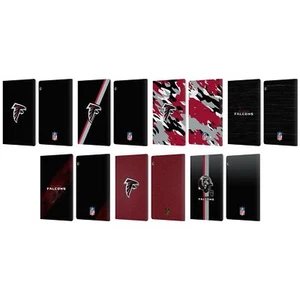 NFL ATLANTA FALCONS LOGO LEATHER BOOK WALLET CASE COVER FOR HUAWEI XIAOMI TABLET - Picture 1 of 7