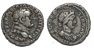 VESPASIEN Denier  PACI ORB  TERR AVG  +71 Éphèse  RCV.2274 - Imagen 1 de 1