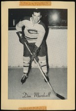 1944-64 Bee Hive Hockey Photos (Group 2) Don Marshall #NNO - Montreal Canadiens