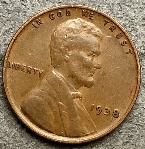 1938 p * Lincoln Wheat Cent - High Grade ~ X051 Cover