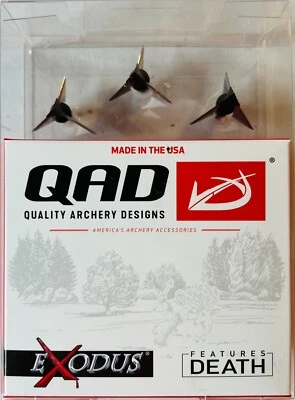 QAD Exodus Broadhead 100 Grain Full Blade New - Image 1 of 2