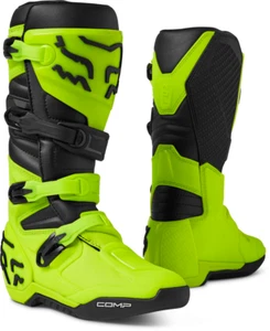 FOX Racing Comp MX Boots - Fluorescent Yellow - Picture 1 of 9