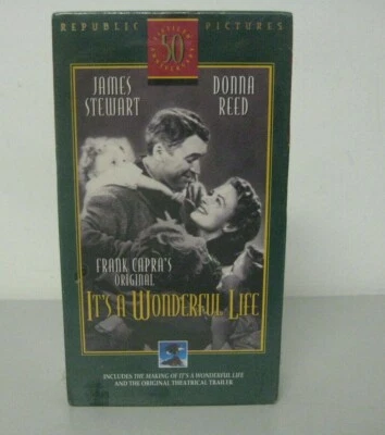 It's a Wonderful Life VHS 50th Anniversary with Christmas Album Cassette NEW - Image 1 of 4