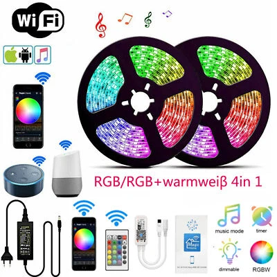 LED Streifen 24V RGB RGBW RGBWW 4in1 SMD 5050 Stripe WIFI Controller Trafo Band - Bild 1 von 4