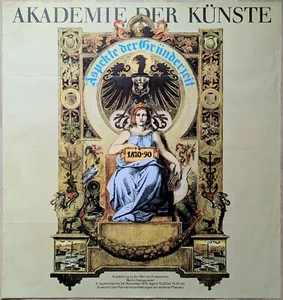 Poster Plakat - Aspekte der Gründerzeit - Akademie der Künste - Berlin 1974 - Bild 1 von 1
