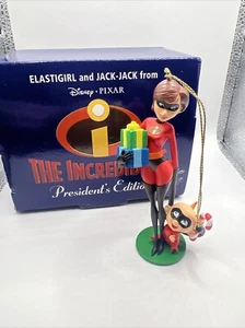 Incredibles Elastigirl & Jack-Jack Disney Grolier Christmas Presidents Edt NIB - Picture 1 of 24