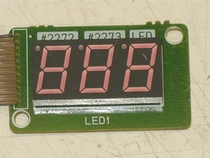 TECLADO YAMAHA PSR 3 DÍGITOS PANTALLA LED XJ432 PARTE 2272, 2273, LED1, LB-603VLF - Imagen 1 de 6