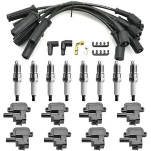 8 Ignition Coil  & Spark Plugs Wries For 98-02 Chevrolet Camaro  LS6 D580 UF192