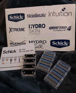 Schick Hydro Trockene Haut 5 Klingen Rasierer - 12er Pack Brandneu Kostenloser Versand - Bild 1 von 6