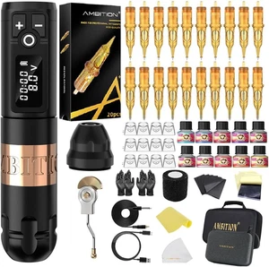 Soldier Kit Tatuaggi Completo - Macchinetta Rotativa Con 20 Cartucce Glory, Pell - Foto 1 di 12
