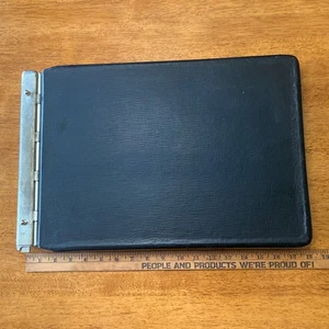 Vintage McMillan 2 Sectional Post Binder Accounting BOOKKEEPING With Pages - Picture 1 of 6