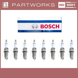 8x Zündkerze für PORSCHE Cayenne 4.8 Turbo 957 970 997 991 Turbo BOSCH - Picture 1 of 9