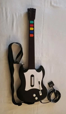 Controlador Gibson Guitar Hero con cable negro SG para PlayStation 2 PS2 Foto 1 de 4
