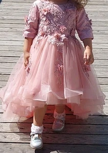 Girls Wedding Dress / Flower GIRL DRESS / PINK FROM JJ HOUSE IN PINK - Picture 1 of 5