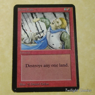 Stone Rain MP -- Limited Edition Alpha MTG - Image 1 of 2