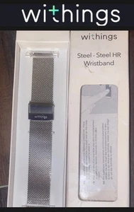 NEW Oem Withings Watch Band for Steel HR Watch 36mm 1sz Fits Steel Mesh Milanese - Photo 1 sur 6