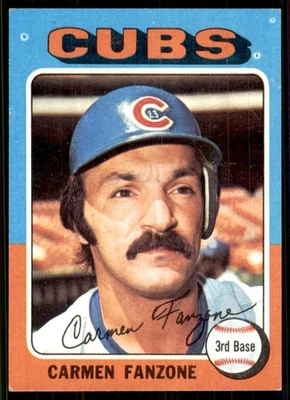 1975 Topps #363 Carmen Fanzone Chicago Cubs - Image 1 of 2