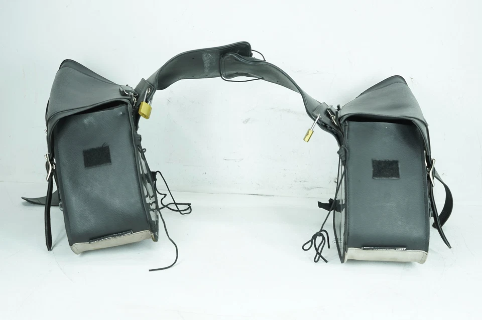 2007 Harley Sportster XL883 Alforjes Traseiros Esquerdos Direitos Bagagem Couro VASTER - Imagem 1 de 4