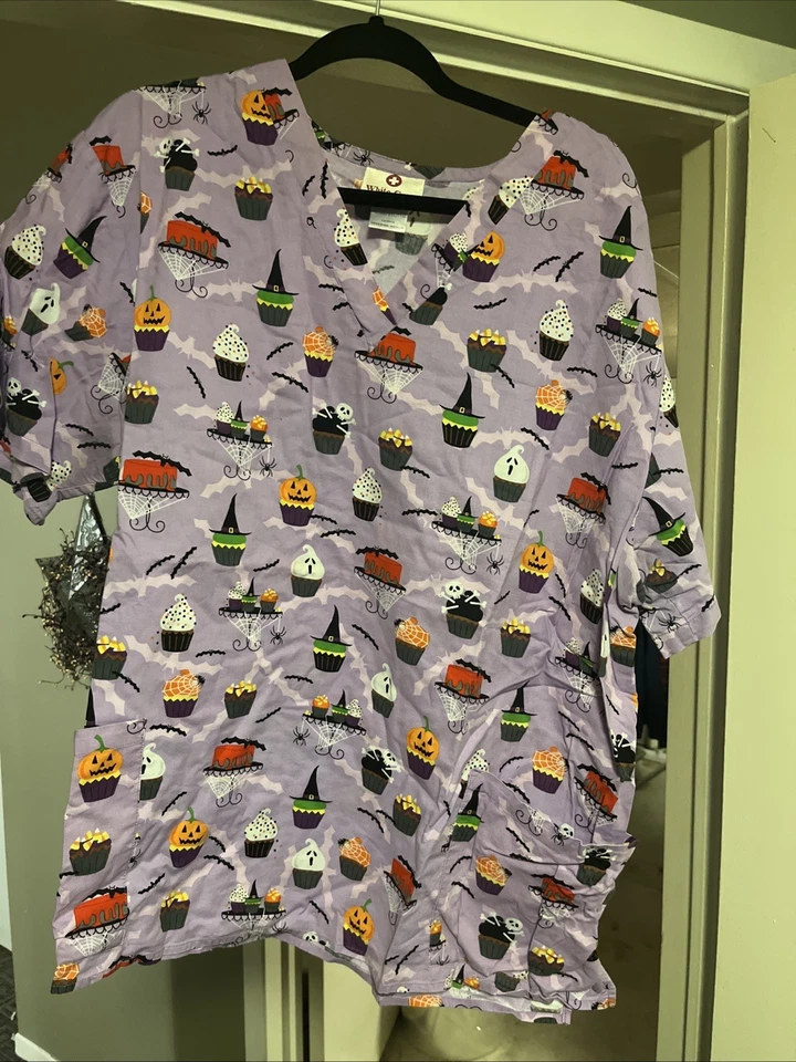 2xl scrub tops women halloween - Image 1 of 1