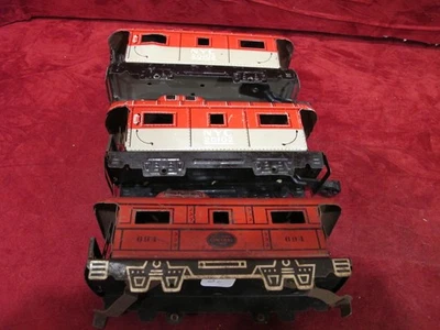 Lote De 3 Carcasas Marx Caboose MARCO Y CPLR~ Piezas ARTÍCULOS Foto 1 de 4
