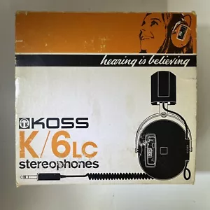 KOSS K/6LC Stereophone mit Wasserwaagereglern Vintage im Karton mit Originalhandbuch - Bild 1 von 24