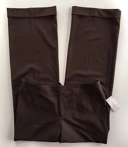 Women's Evelyn Brown Cuffed Dress Pants-Size 12 - Picture 1 of 3