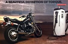 1983 Honda CX650 Custom Motorcycle photo "Definition of Torque" 2-page print ad