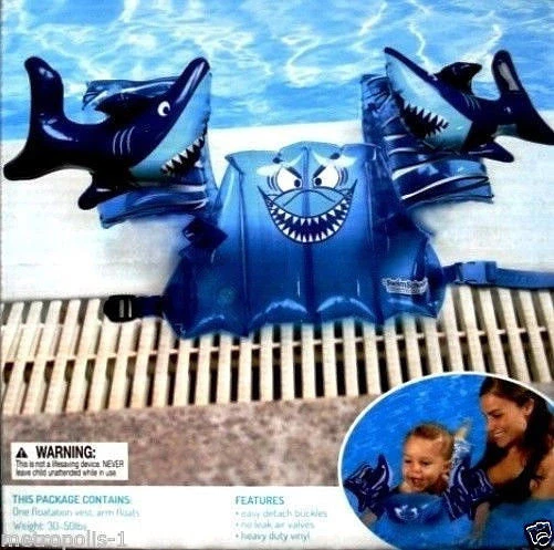 游泳学校,AQUA TOT 游泳器,儿童漂浮设备,带手臂漂浮,安全背心,全新 — 第 1/4 张图片