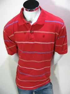 Camisa Polo Izod XL Roja Rayas Calce Clásico Polo Manga Corta Golf Camisa - Imagen 1 de 10