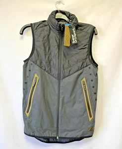 Superdry DrySport Black & Grey High Viz Detailing Gilet Size S - Picture 1 of 8