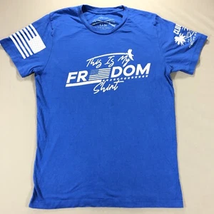 Grunt Style "This is my Freedom" T-Shirt Blue Men's Medium - Picture 1 of 8