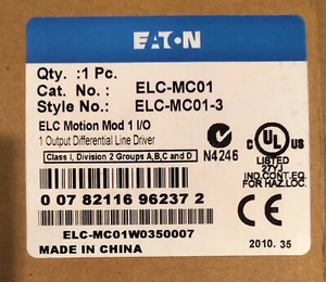 EATON, ELC-MC01 MOTION MODULE, 1 OUTPUT, DIFFERENTIAL LINE DRIVER, NEW BUT OLD - Picture 1 of 4