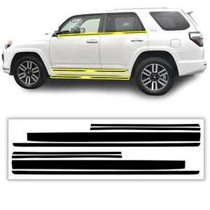 Fits Toyota 4Runner 10-23 Side Window Chrome Delete Cover Decal Blackout Trim - Picture 1 of 8