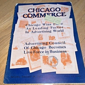 Feb 28 1925 CHICAGO ASSOCIATION OF COMMERCE / COC -  Advertising / Lake Steamers - Picture 1 of 12