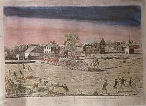 The Battle Of Lexington April 19, 1775 By Amos Doolittle Art Print (24 x 18”) - Picture 1 of 5
