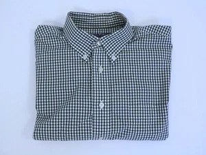 Brooks Brothers Jungen Hemd jägergrün weiß kariert Knopfleiste Baumwolle Gr. XL - Bild 1 von 4