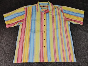 Men's Tommy Bahama Short Sleeve Button Up Shirt Sz XL Hawaiian Tropical Vacation - Picture 1 of 6