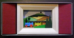 Mini Scatola Fiammiferi Treno Con Vagone Lxa 2,5 X 1,5 CM Nuovo Seiffen Miniatur - Picture 1 of 1