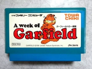Cartucho Famicom A Week of GARFIELD solo Nintendo probado Japón usado buen envío gratuito - Imagen 1 de 6