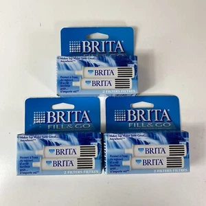 3Brita Fill & Go Replacement Bottle Filters 6 Filters total NIB Fast Ship - Picture 1 of 5