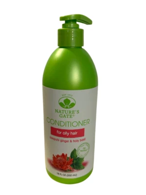 Acondicionador Nature’s Gate para Cabello Graso Awapuhi Jengibre, Albahaca Sagrada 18oz Original Foto 1 de 2
