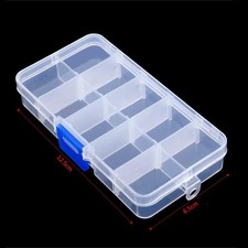 Fishing Lures Hook Bait Plastic Storage Box Adjustable Access Case Tackle Q9T0
