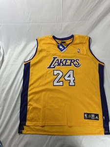 KOBE BRYANT #24 AUTHENTIC ADIDAS Jersey Lakers Great! Sz 56 Sewn Rare NWT - Picture 1 of 19