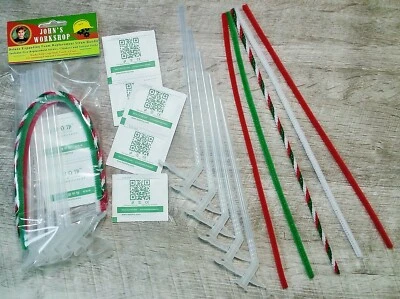 JOHN'S WORKSHOP LLC Christmas Deluxe Expanding Insulation Sealant Straw Bundle - Great Stuff Nozzles