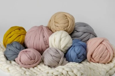 Chunky Merino wool yarn Arm Knitting Wool Yarn Soft Yarn Bulky Merino wool yarn - Image 1 of 4