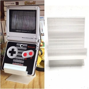 Clear Ice Game Boy Advance SP Handheld Collection Display Stand Low Profile GBA - Picture 1 of 11