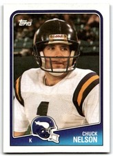 1988 Topps Chuck Nelson Football Cards #155