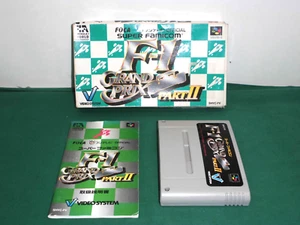 SNES - F-1 GRAND PRIX PART 2 - Save OK! Box, Manual. Super famicom. Japan. 13246 - Picture 1 of 11