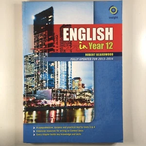 Insight English in Year 12 Robert Beardwood High School Vce Paperback Textbook - Picture 1 of 12